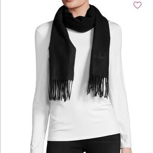 Moschino Fringe Merino Wool Scarf